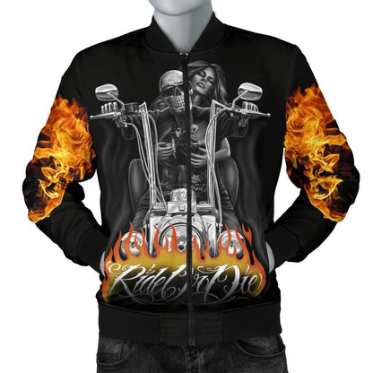 SKULL BOMBER JACKET PL240 - Amaze Style™-BOMBER JACKETS