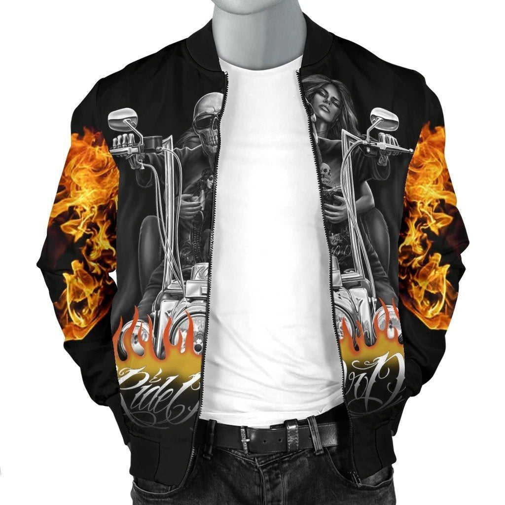 SKULL BOMBER JACKET PL240 - Amaze Style™-BOMBER JACKETS