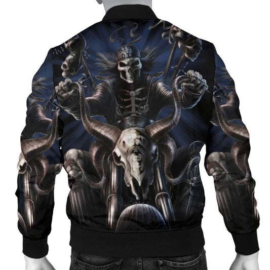 SKULL BOMBER JACKET PL245 - Amaze Style™-BOMBER JACKETS