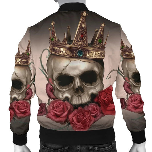 SKULL BOMBER JACKET PL248 - Amaze Style™-BOMBER JACKETS