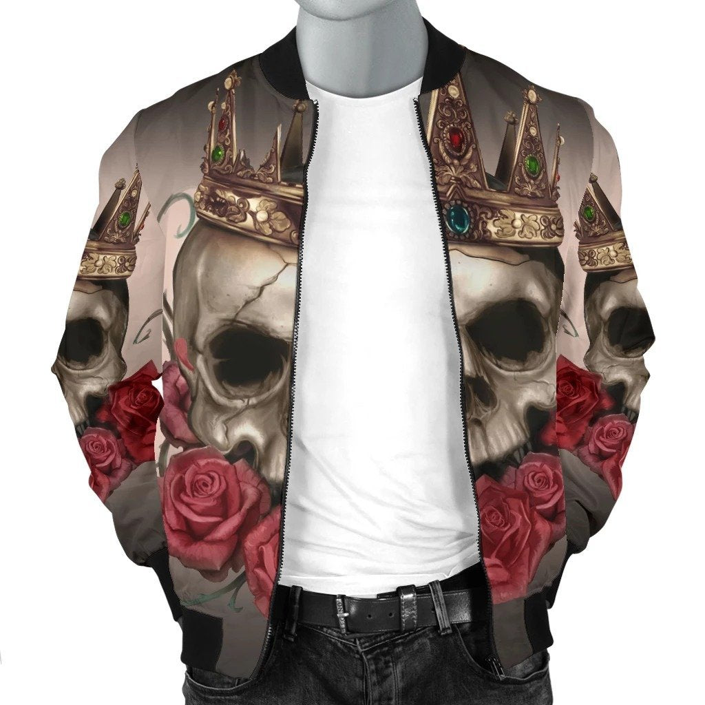 SKULL BOMBER JACKET PL248 - Amaze Style™-BOMBER JACKETS