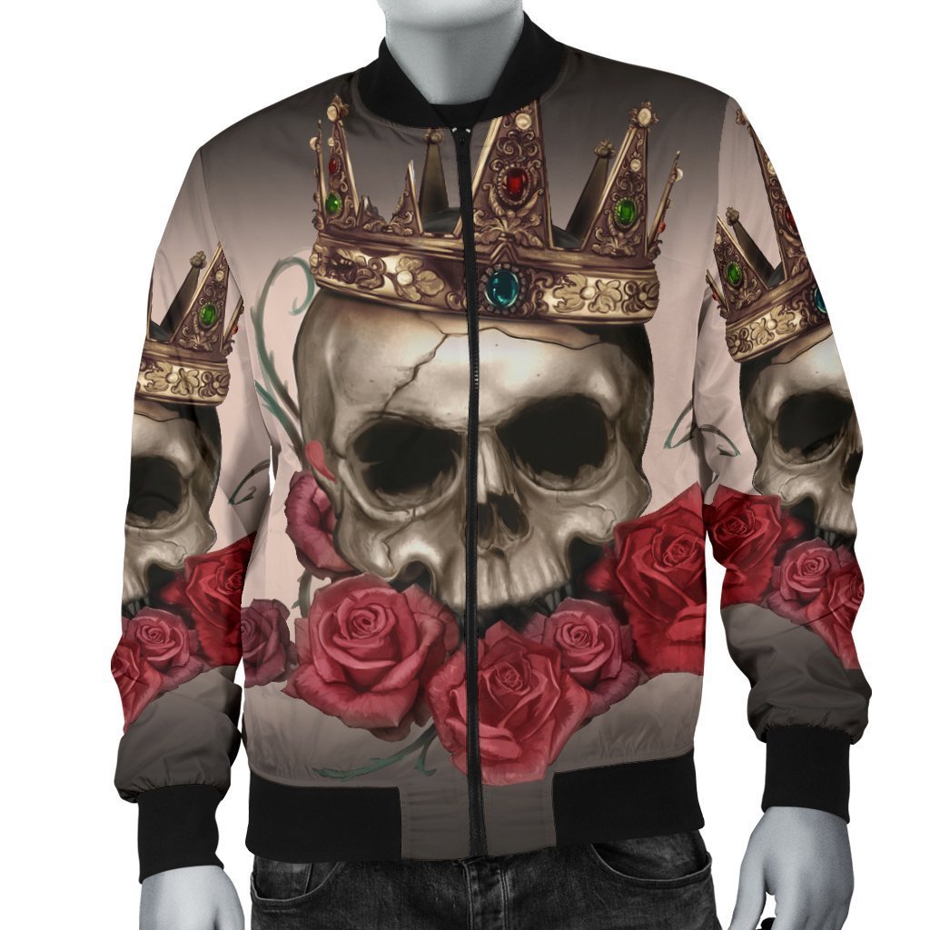 SKULL BOMBER JACKET PL248 - Amaze Style™-BOMBER JACKETS