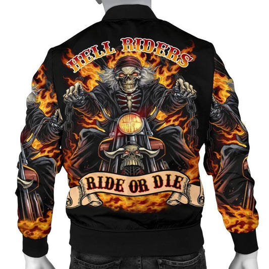 SKULL BOMBER JACKET PL249 - Amaze Style™-BOMBER JACKETS