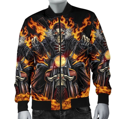 SKULL BOMBER JACKET PL249 - Amaze Style™-BOMBER JACKETS