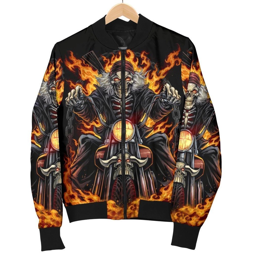 SKULL BOMBER JACKET PL249 - Amaze Style™-BOMBER JACKETS