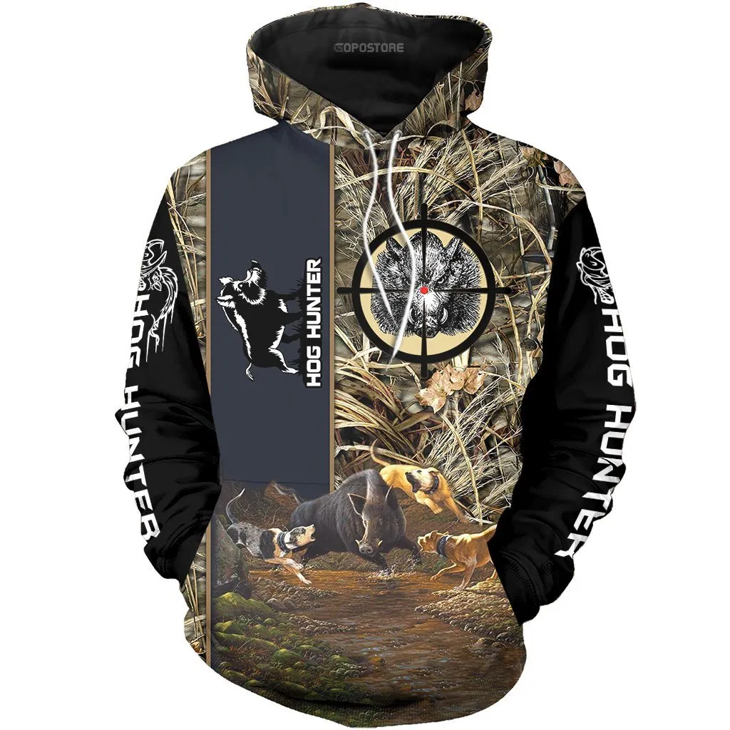 PL405 HOG HUNTER 3D ALL OVER PRINTED SHIRTS - Amaze Style™-Apparel