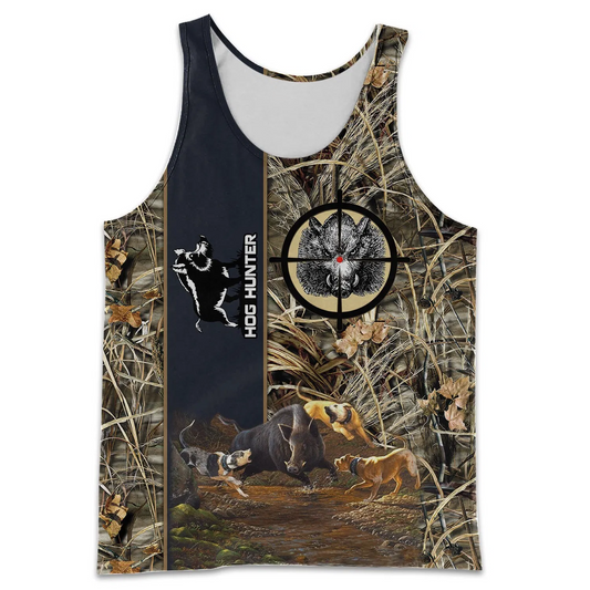 PL405 HOG HUNTER 3D ALL OVER PRINTED SHIRTS - Amaze Style™-Apparel