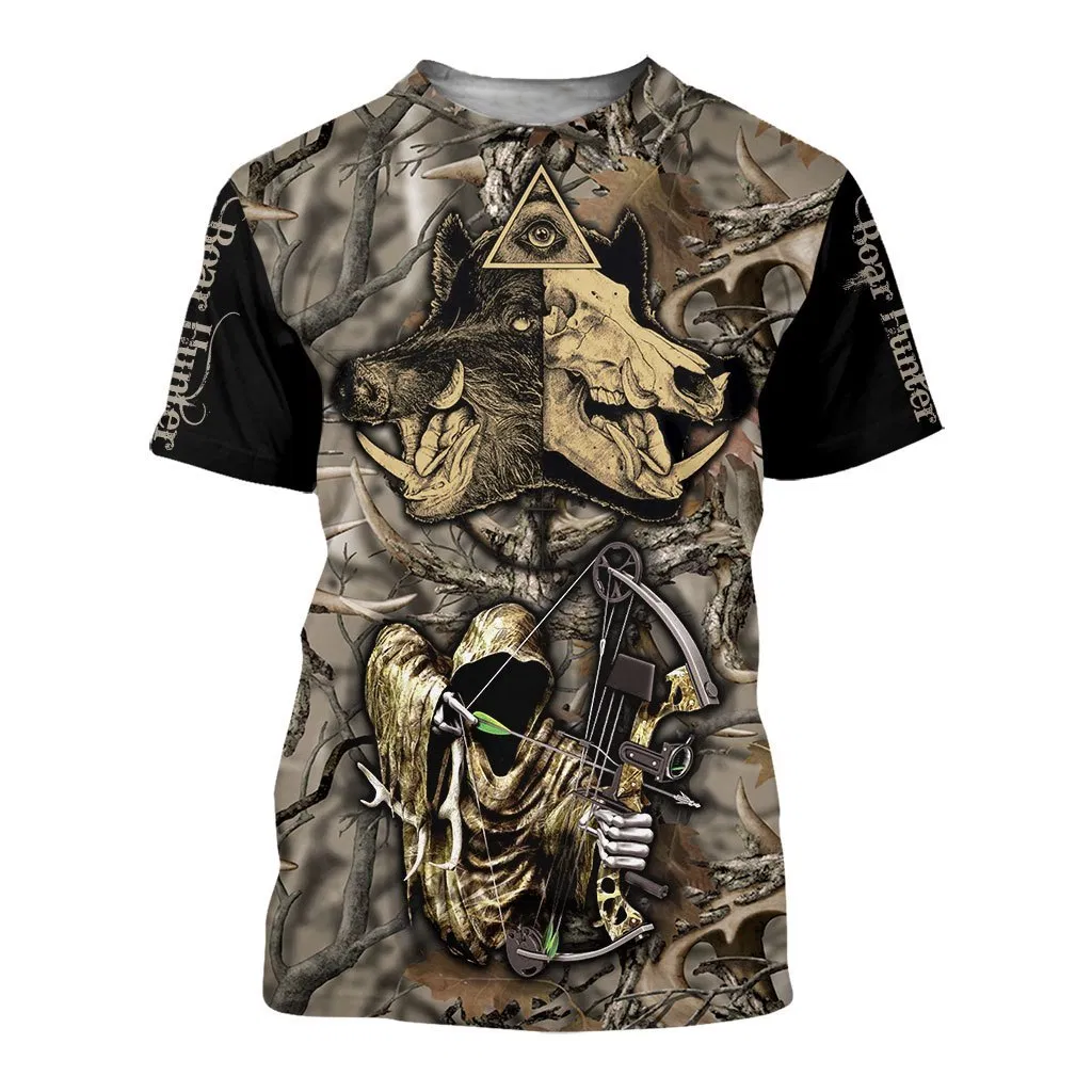 PL407 BOAR HUNTER 3D ALL OVER PRINTED SHIRTS FOR MEN AND WOMEN - Amaze Style™-Apparel