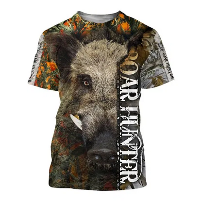 PL412 WILD BOAR 3D ALL OVER PRINTED SHIRTS FOR MEN AND WOMEN - Amaze Style™-Apparel