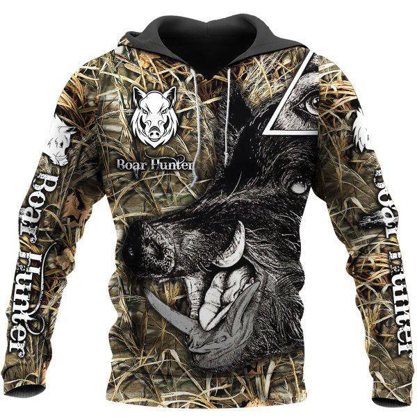 PL413 BOAR HUNTER 3D ALL OVER PRINTED SHIRTS - Amaze Style™-Apparel