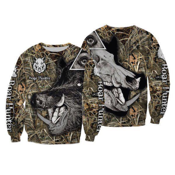 PL413 BOAR HUNTER 3D ALL OVER PRINTED SHIRTS - Amaze Style™-Apparel