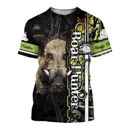 PL419 BEAUTIFUL WILD BOAR 3D ALL OVER PRINTED SHIRTS - Amaze Style™-Apparel