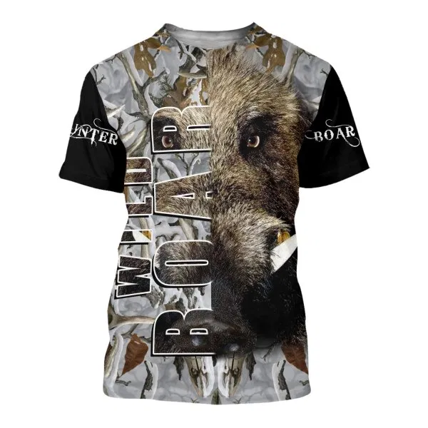PL420 WILD BOAR CAMO 3D ALL OVER PRINTED SHIRTS FOR MEN AND WOMEN - Amaze Style™-Apparel