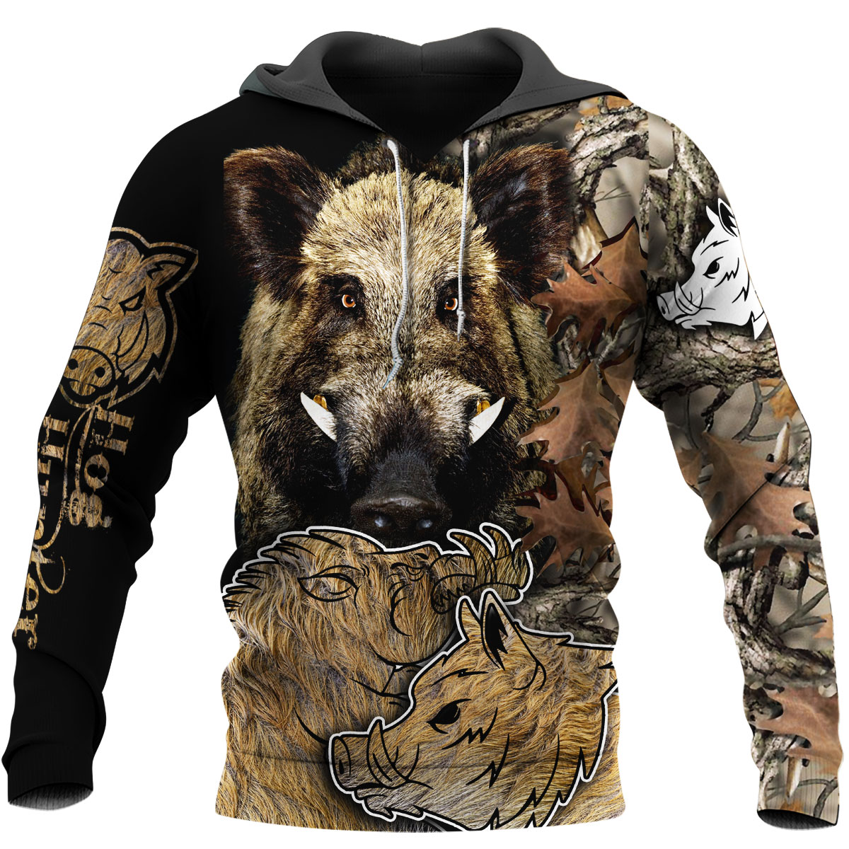 PL439 LOVE BOAR 3D ALL OVER PRINTED SHIRTS - Amaze Style™-Apparel