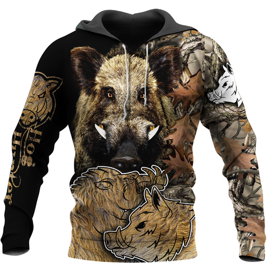 PL439 LOVE BOAR 3D ALL OVER PRINTED SHIRTS - Amaze Style™-Apparel