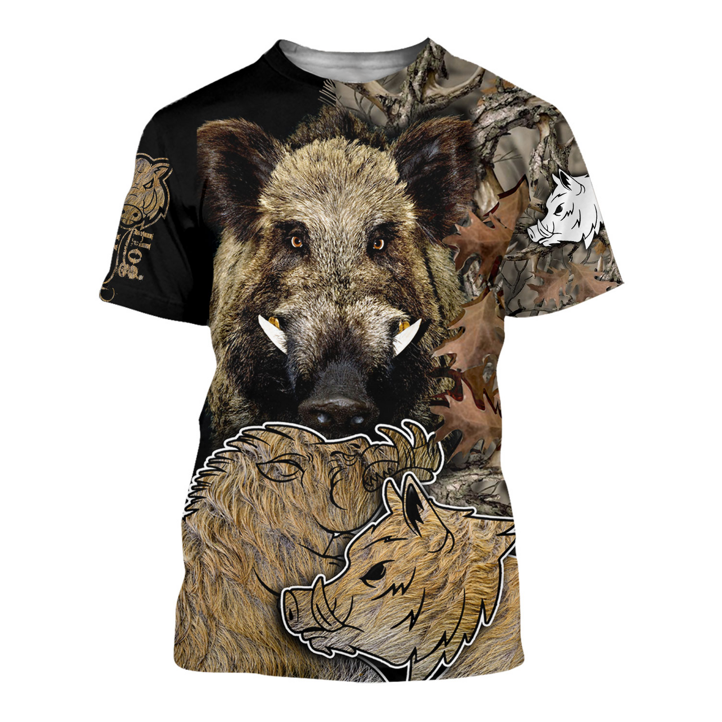 PL439 LOVE BOAR 3D ALL OVER PRINTED SHIRTS - Amaze Style™-Apparel