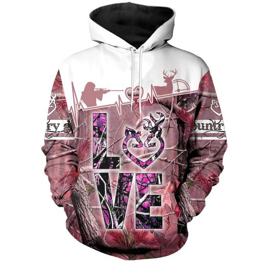PL455 LOVE COUNTRY GIRL 3D ALL OVER PRINTED SHIRTS - Amaze Style™-Apparel