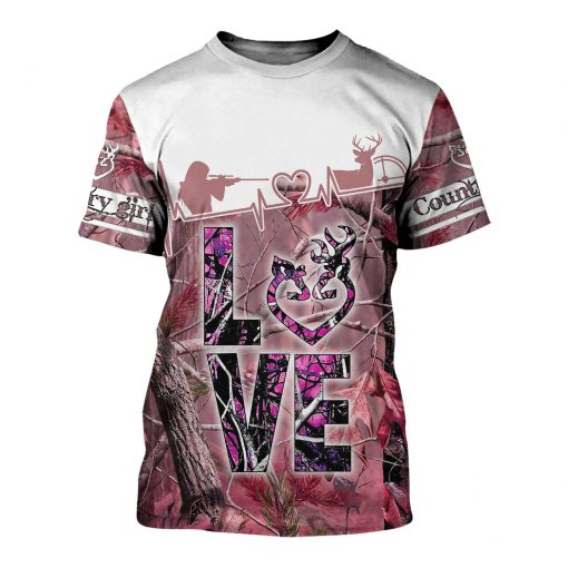 PL455 LOVE COUNTRY GIRL 3D ALL OVER PRINTED SHIRTS - Amaze Style™-Apparel