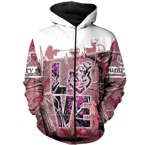 PL455 LOVE COUNTRY GIRL 3D ALL OVER PRINTED SHIRTS - Amaze Style™-Apparel