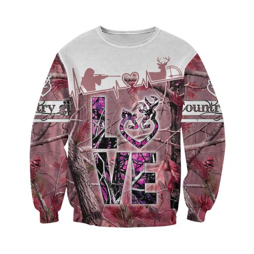 PL455 LOVE COUNTRY GIRL 3D ALL OVER PRINTED SHIRTS - Amaze Style™-Apparel