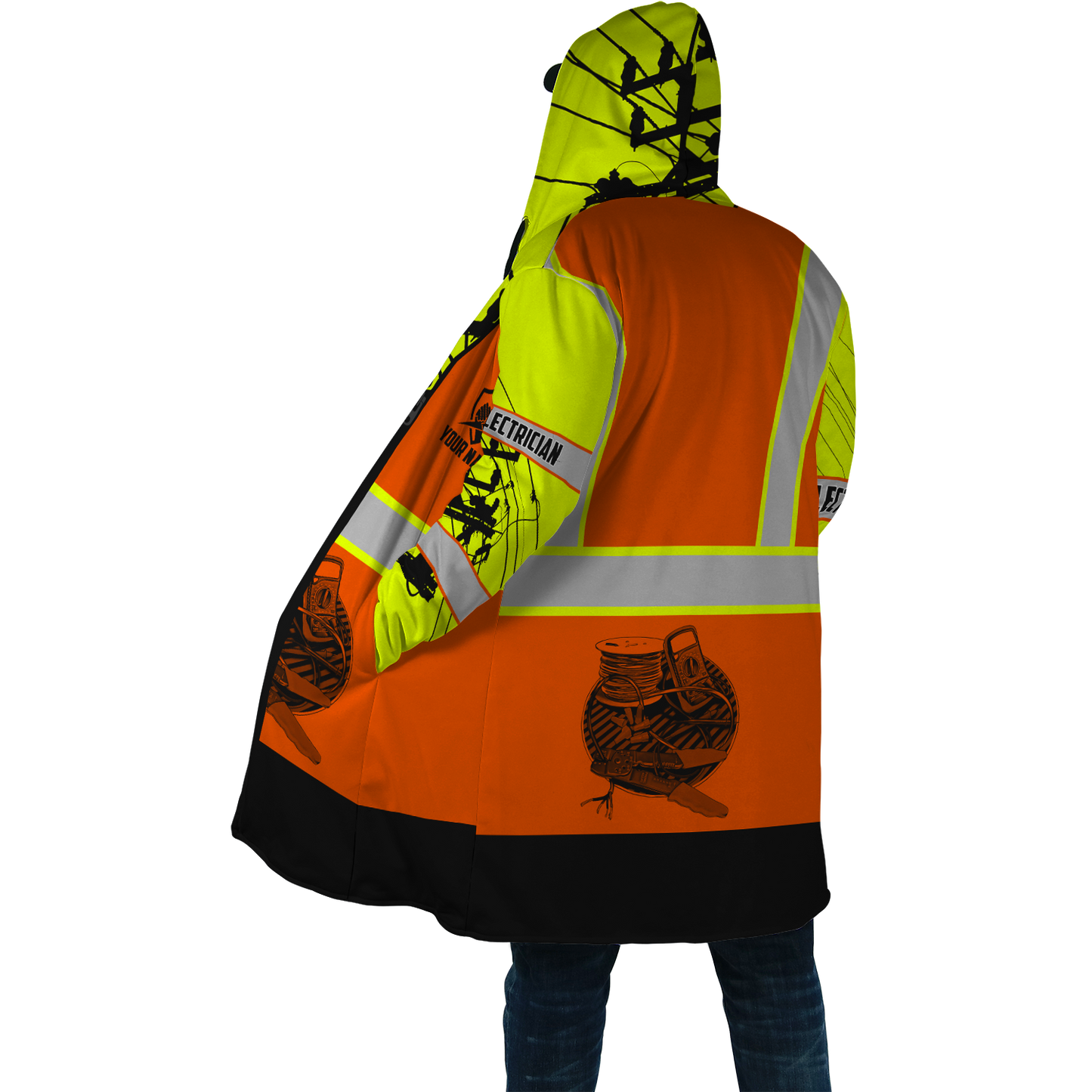 Electrician And Lineman Personalized Safety 3D All Over Printed Premium Unisex Hoodie ML