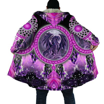 Tmarc Tee Dungeons and Dragons 3D All Over Printed Winter Shirts Purple
