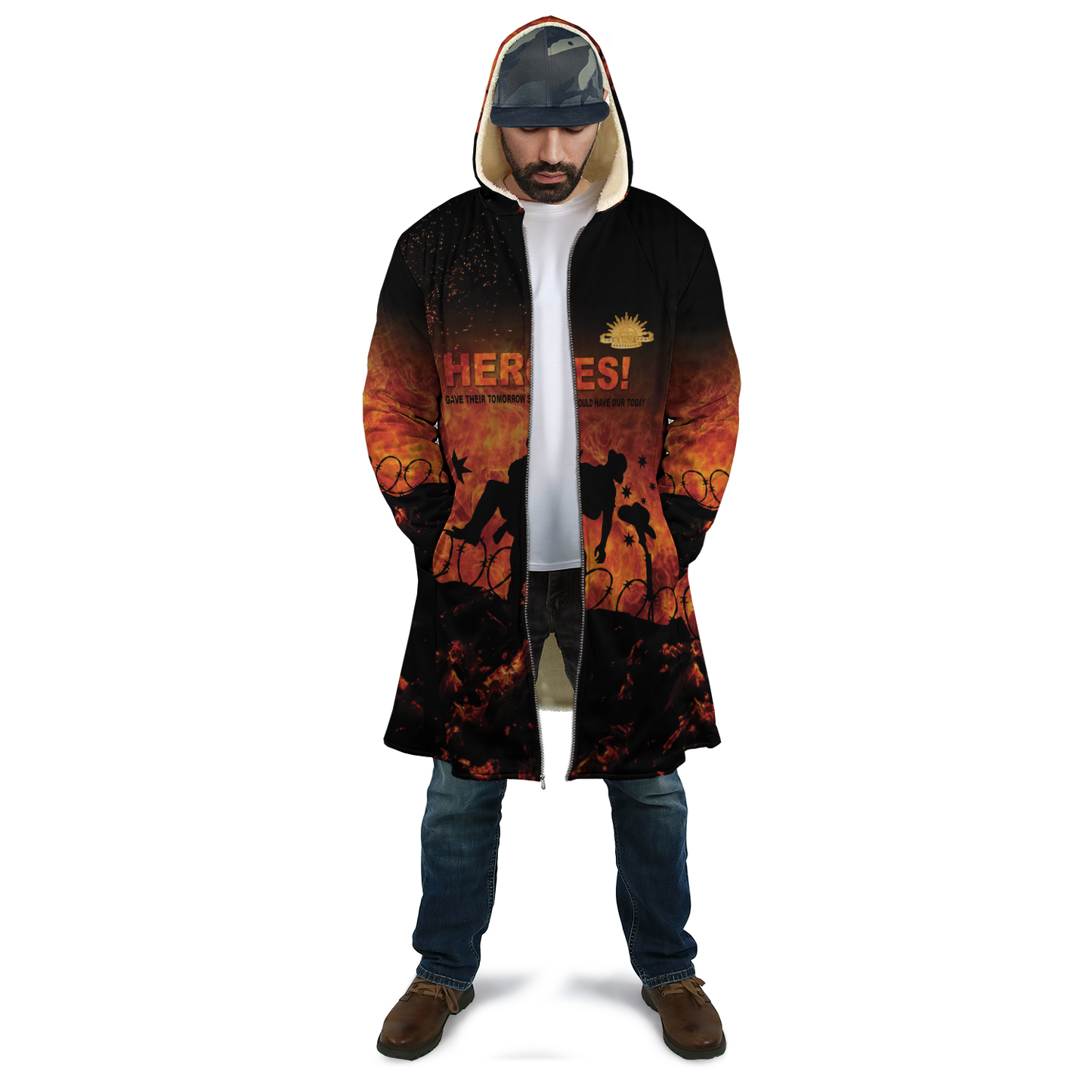 Premium Unisex Hoodie Remember Anzac Day ML