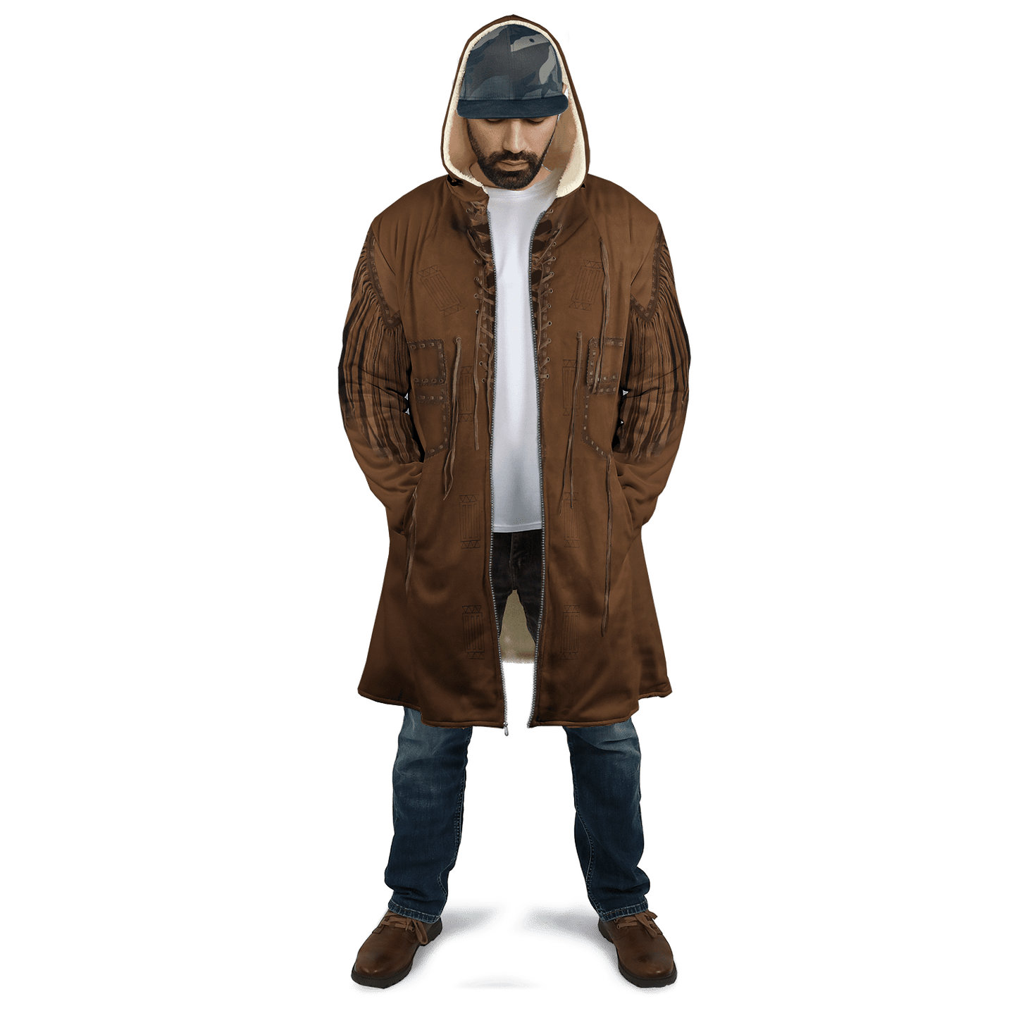 Cowboy Jacket No26 Cosplay 3D Over Printed Unisex Deluxe Hoodie ML