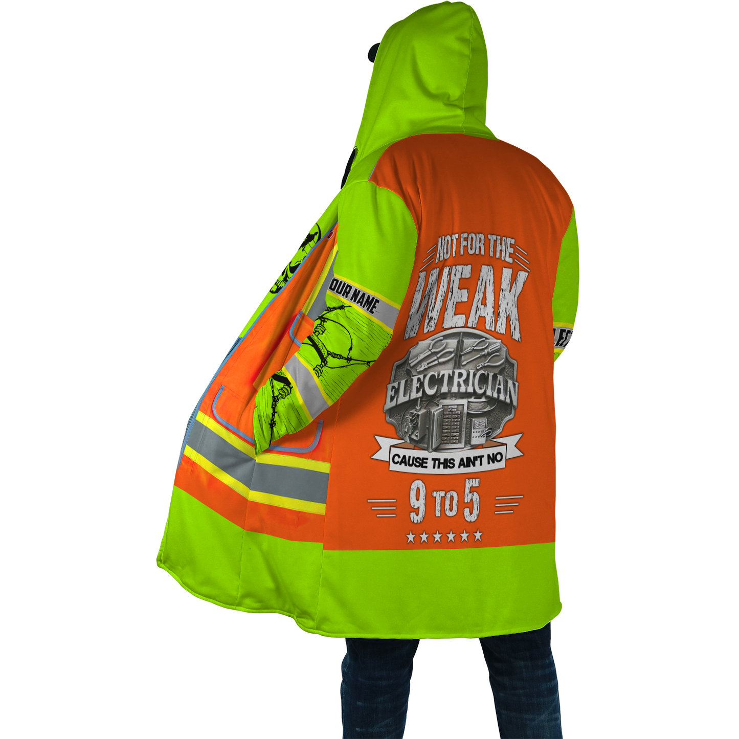 Electrician And Lineman Personalized Safety 3D All Over Printed Premium Unisex Hoodie ML