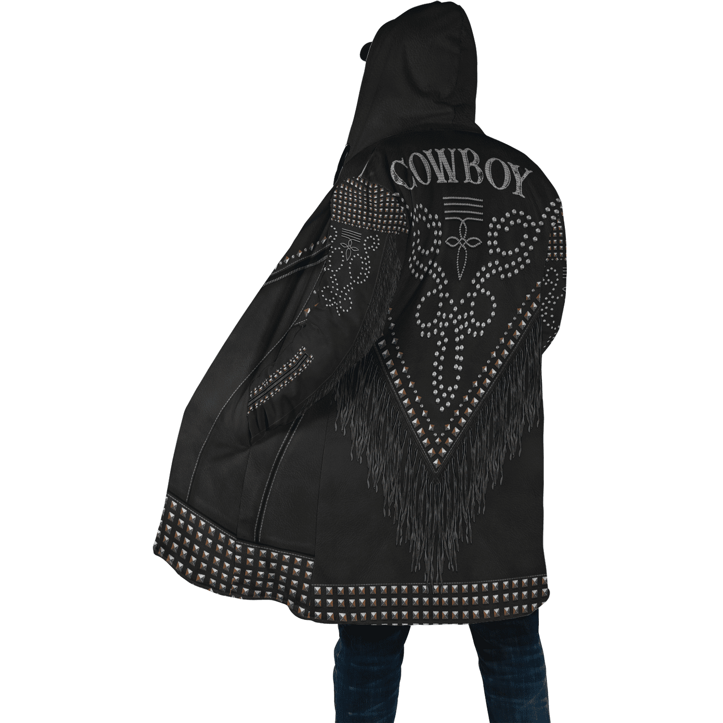 Cowboy Jacket No22 Cosplay 3D Over Printed Unisex Deluxe Hoodie ML