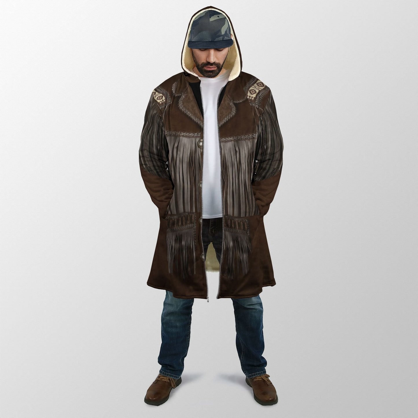 Cowboy Jacket No25 Cosplay 3D Over Printed Unisex Deluxe Hoodie ML