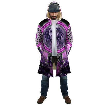Tmarc Tee Dungeons and Dragons 3D All Over Printed Winter Shirts Purple