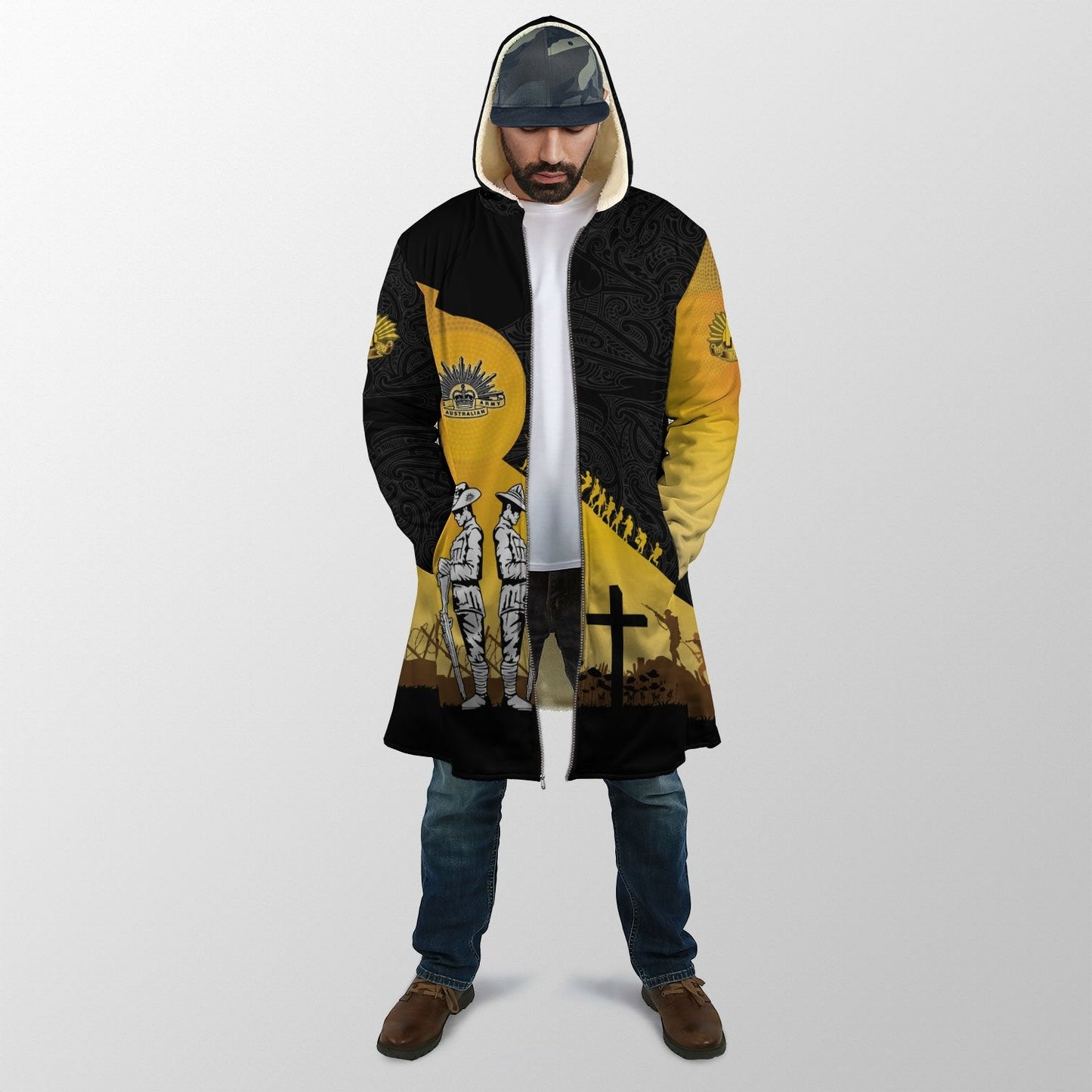 Premium Unisex Hoodie Remember Anzac Day ML