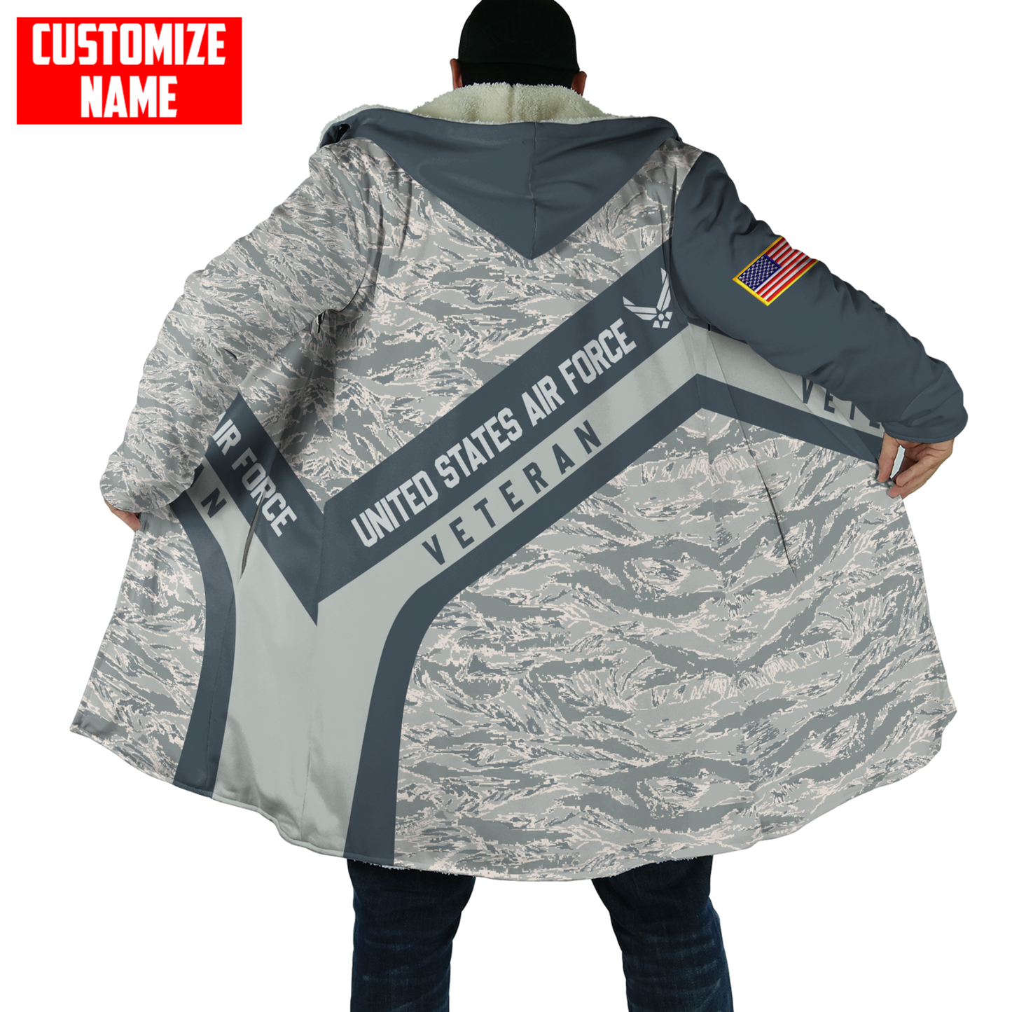 Premium Unique U.S Air Force Veteran Polo All Over Printed Personalized Shirt