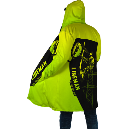 Electrician And Lineman Safety 3D All Over Printed Premium Unisex Hoodie ML