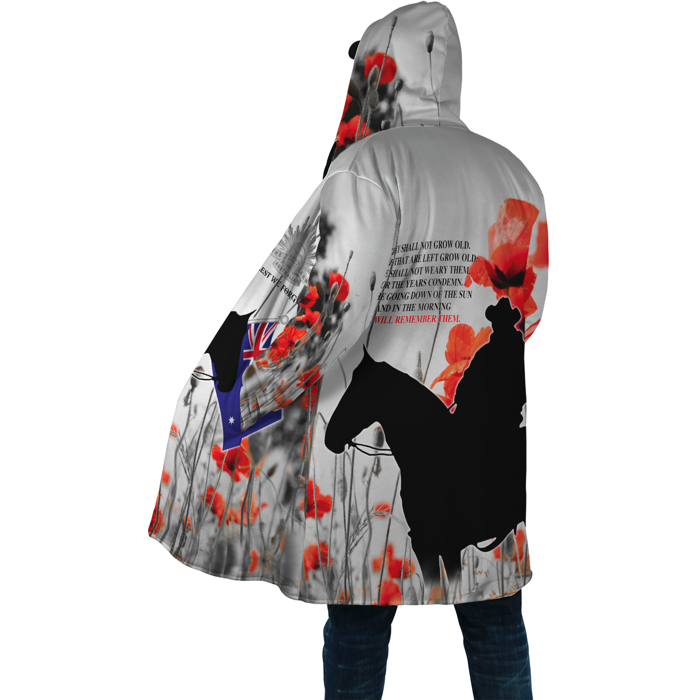 Premium Unisex Hoodie Remember Anzac Day ML