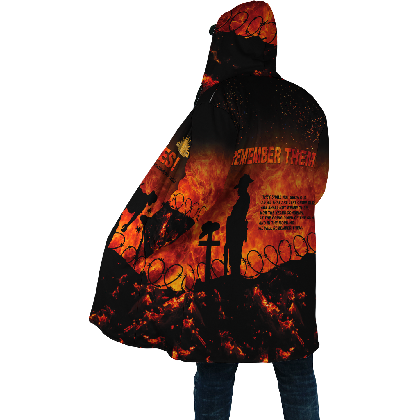 Premium Unisex Hoodie Remember Anzac Day ML