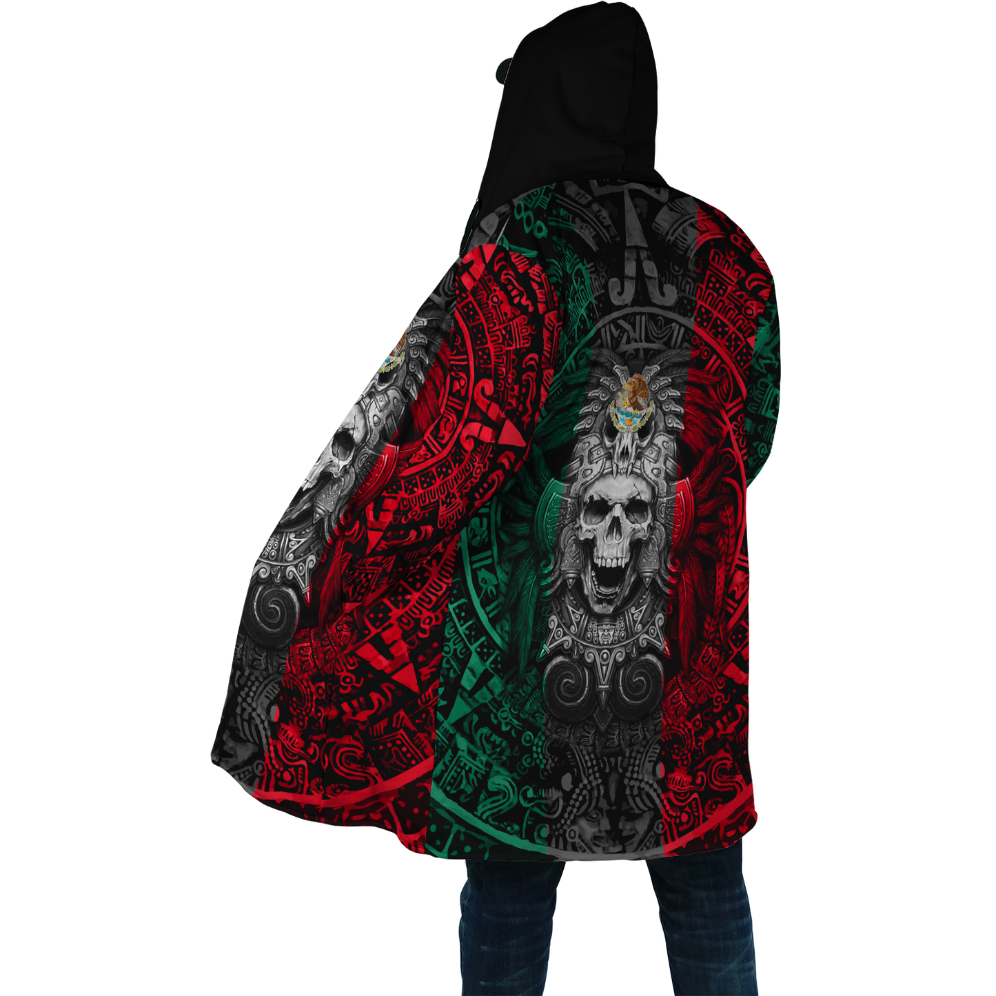 Mexican Aztec Warrior 3D All Over Printed Hoodie