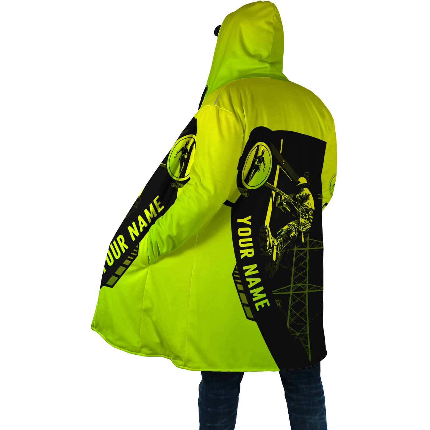 Electrician And Lineman Personalized Safety 3D All Over Printed Premium Unisex Hoodie ML