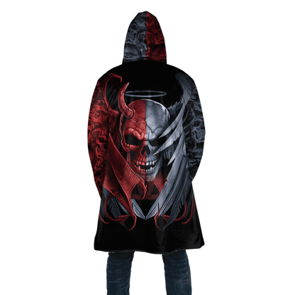 Tmarc Tee Gentle And Evil Skull 3D All Over Printed Unisex Shirts