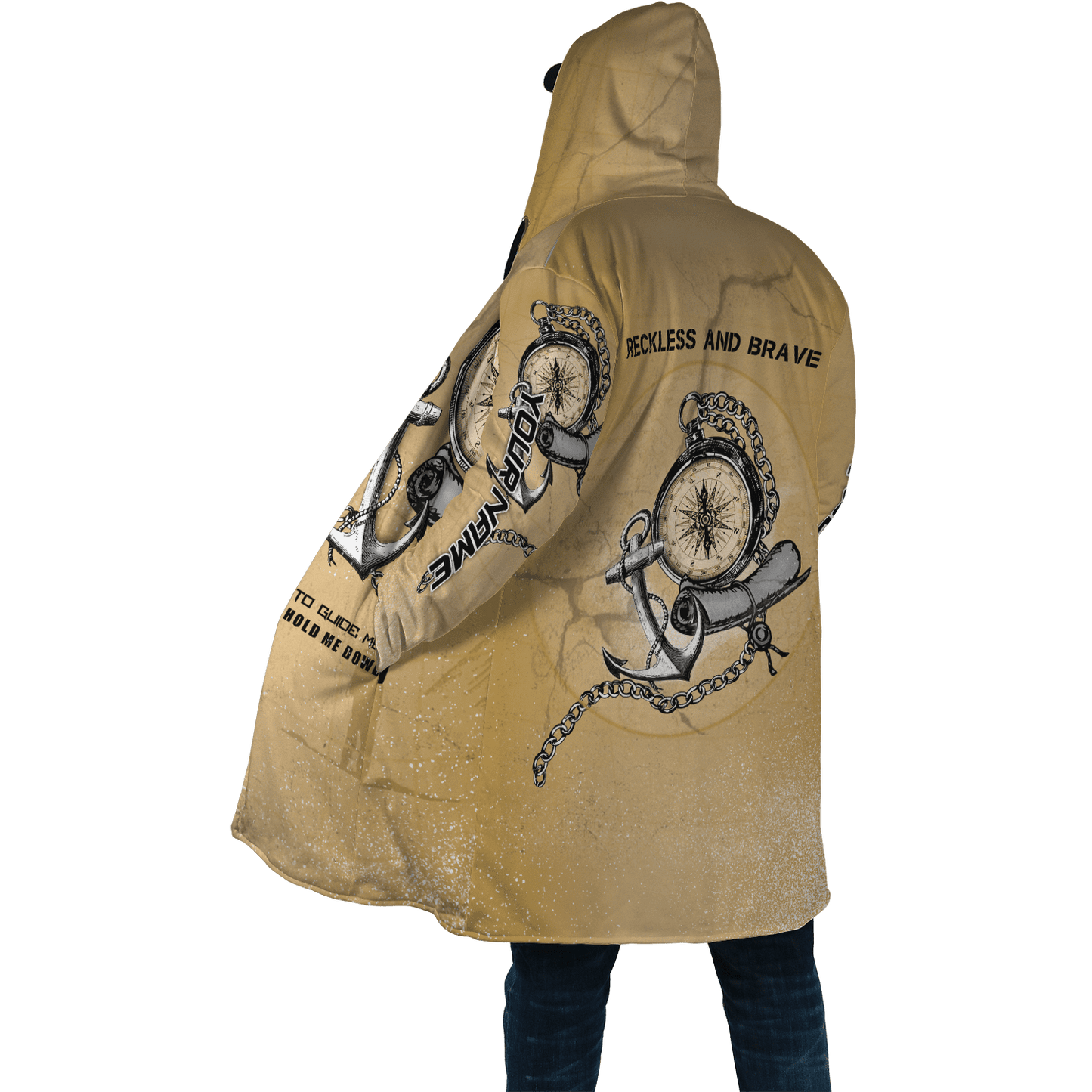 Custom name Proud Seaman Meaningful Tattoo unique 3d design Cloak