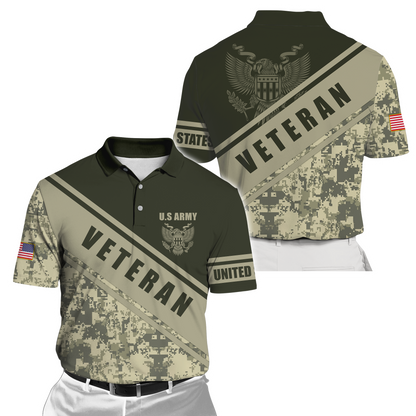 US Army Veteran 3D All Over Printed Shirts