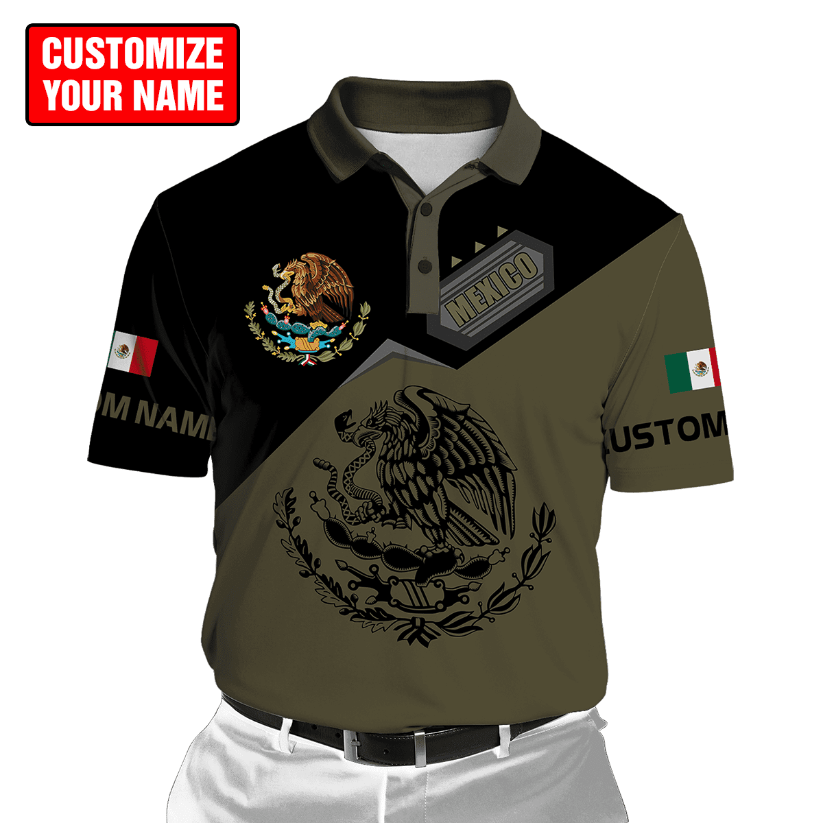 Personalized Name Mexican 3D All Over Printed Hoodie