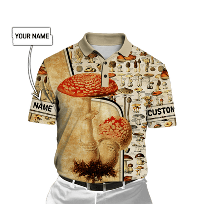 Customize Name Mushroom Hippie 3D All Over Printed Unisex Shirts