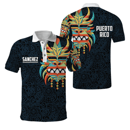 Customize Name Puerto Rico Mask Hoodie For Men And Women