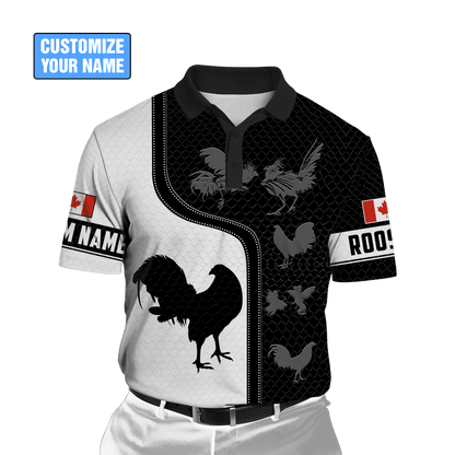 Personalized Canadian Rooster 3D Printed Unisex Shirt