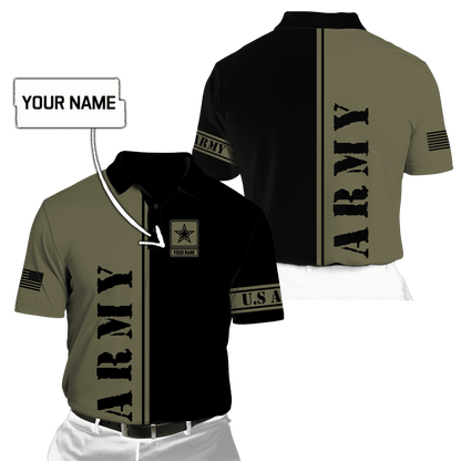 Custom name US Army Veteran Basic 3d printed shirts Proud Military