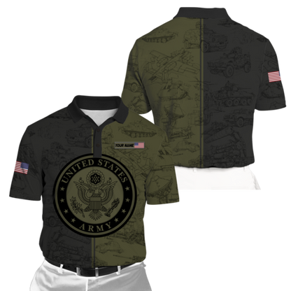 Army Customize Name 3D All Over Printed Shirts TNA27052105