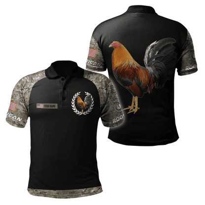 Personalized American Rooster 3D Printed Unisex Shirt