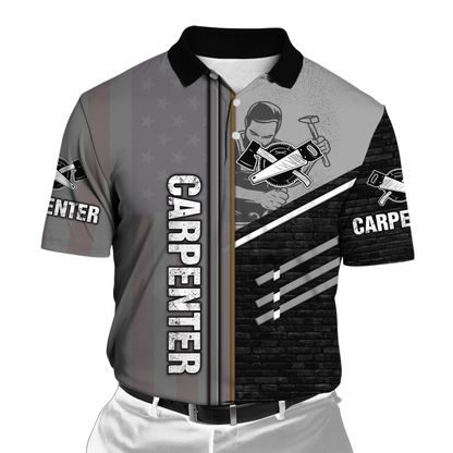 Personalized Name Carpenter 3D All Over Printed Unisex Shirts Metal Pattern Ver 3